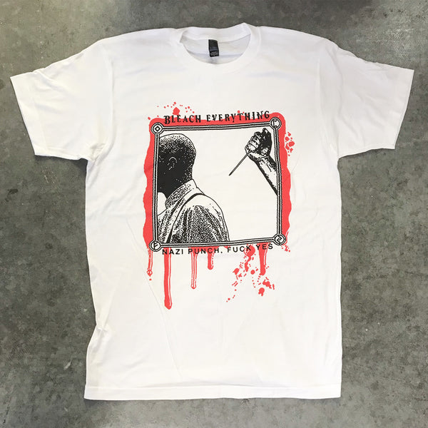 BLEACH EVERYTHING Unisex T-shirt ("Nazi Punch, Fuck Yes")